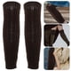 thumbnail image 5 of 2 unids invierno espesado medias calcetines de pierna calentadores de pierna de peluche caliente para al aire libre (café), 5 of 6