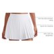 thumbnail image 4 of Falda CRZ YOGA Mini Plisada de Cintura Alta Blanca Talle M, 4 of 6