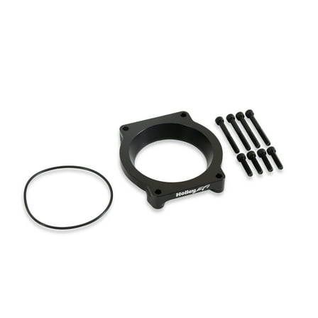 Holley EFI 717-18 Throttle Body Adapter Kit Coyote - Black Finish