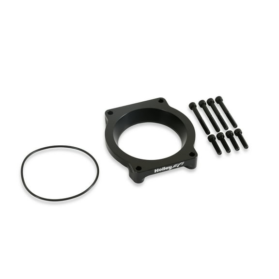 Holley EFI 717-18 Throttle Body Adapter Kit Coyote - Black Finish