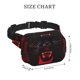thumbnail image 4 of Balery Black Panther Red Background Mochila Cinturón para Mujeres y Hombres, Bolsa de Cintura Impermeable de Doble Capa con Correa, 4 of 9