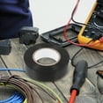 thumbnail image 2 of 3 Rolls Electrical Insulating Tape Black Duct Tape Electric Tape Black Industrial Electrical Tape Electrical Tapes, 2 of 6