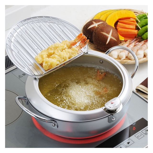 Sartén Yolikitchen de acero inoxidable con termómetro