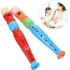 Wooden Flute Toy for Kids Children, Cute Musical Toy Guitar Instrument Children Kid Educational Play Toy 1 2 3 Year Old Boys Girls, 2PCS
