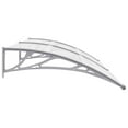 thumbnail image 5 of vidaXL 1 Piece Outdoor Door Canopy 78.7"x39.4" Gray ABS Brackets & Transparent Polycarbonate Cover, 5 of 9