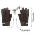 thumbnail image 3 of Gloves USB Heated Gloves Heated Mittens Women Winter Warm Double-sided Heating Full Hands USB Rechargeable Gloves for Men, 3 of 6
