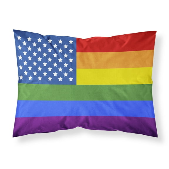 USA Gay Pride Fabric Standard Pillowcase