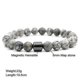 thumbnail image 1 of Pulseras para dejar de fumar con triple protección, pulsera antitabaco con imán de 8 mm, pulsera terapéutica para desintoxicación pulmonar, recupera la salud, gris claro, 1 of 4