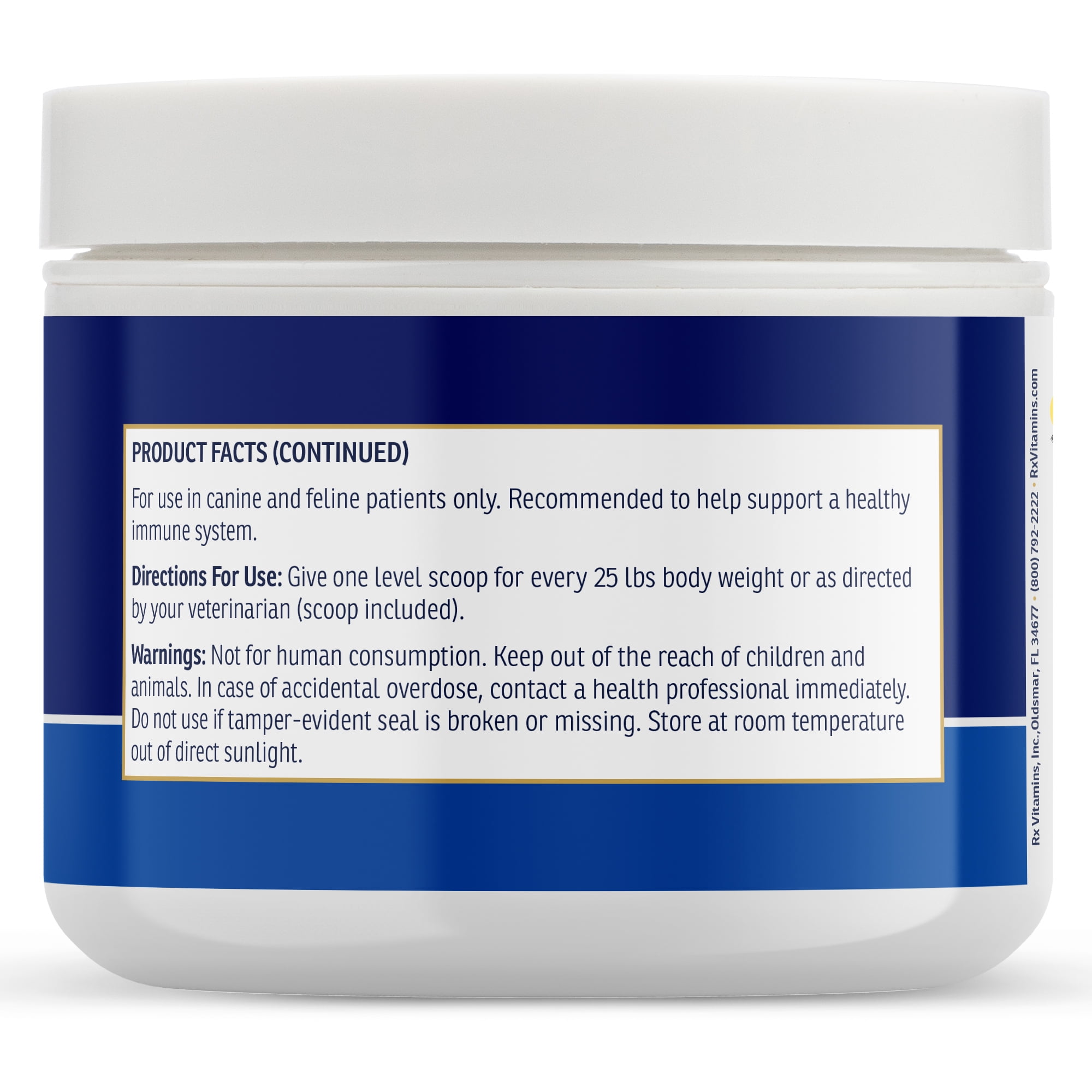 Rx Vitamins Colostrum for Dogs & Cats - Whole Bovine Colostrum for Cats Powder - Cat & Dog Supplement Ideal Dog Immune Support, Promotes Feline Digestive Health & Dog Allergy Support - 3.52 oz (100g)