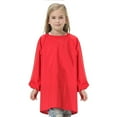 thumbnail image 1 of Toptie Kids Art Smock Waterproof Nylon Toddler Artist Painting Aprons with Front Pocket & Long Sleeve for Boys and Girls-Red-S, 1 of 5