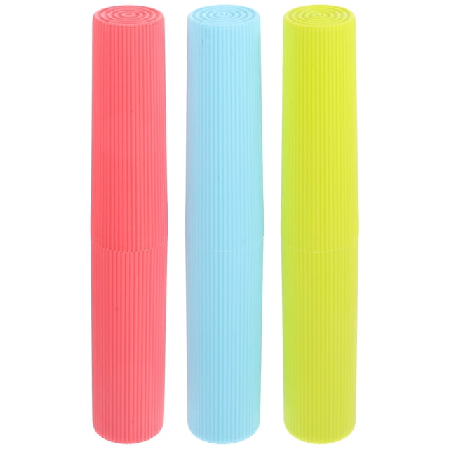 3 Pcs Étui à Brosse à Dents Portable, Support à Brosse à Dents, Conteneurs de Rangement pour Brosse à Dents