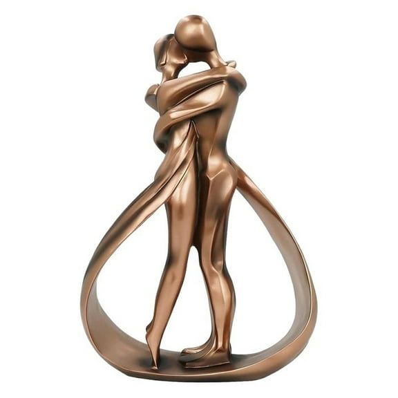 Anniversary, Resin Couple Modern Sculpture Home Decor, Romantic Gifts, 10 Inch