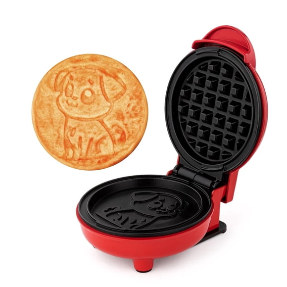 Wafflera Holstein Housewares Cachorro 4 Pulgadas Antiadherente Roja