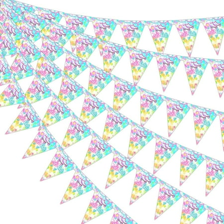 Kreatwow Roller Skating Party Banner Skating Pennant Banner Roller Skating Party Decor Tie Dye Birthday Decor Let's Roll Theme 80s 90s Retro Hip Hop Decor Groovy Skating Party Decor for Birthday Party