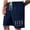 Blue, variant on Eagokdc Mens Workout Shorts Cotton Casual Summer Elastic Waist Loose Athletic Big And Tall Short Size M-5XL