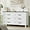 Black&white, variant on JUMMICO White Dresser for Bedroom,Wooden 6 Drawer Dresser for Nursery,Chest of Drawers for Bedroom, Closet Storage Organizer for Living Room, Hallway, Closet (Brown&White)