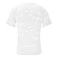 thumbnail image 4 of ZCFZJW Mens Workout Shirt Short Sleeve Quick Dry Lightweight Athletic Running Gym Performance T-Shirts Moisture Wicking Tees Tops White L, 4 of 6
