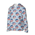 thumbnail image 2 of Gaeub Donut with the USA Fag Men's and Women's UPF 50+ Long-Sleeved Sun Protection Clothing, Fishing Shirt Long Sleeve Zip - XX-Large, 2 of 9
