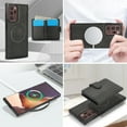 thumbnail image 3 of Decase for Samsung Galaxy Note 20 Ultra Flip PU Leather Back Cover with 2-in-1 Detachable Magnetic Wallet with 5 Card Slots Compatible Mag-Safe and RFlD Blocking Kickstand & Wireless Charging,Black, 3 of 6