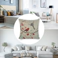 thumbnail image 3 of birds, tree branch, flowerslinen toss pillowcase decoration pillowcase gifting preferred 20x20inch cushion cover sofa pillowcase sofa bedroom living room car, 3 of 8