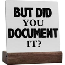Rustic Hr Office Ceramic Table Sign Desk Decor, But Did You Document It Accountant Wood Sign Home Office Tabletop Shelf Desk Decoration