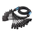 thumbnail image 1 of Snake Cable 12Channel XLR Cable 3Pin Male to Female Multi-Media Professional Audio Extension Stage Extension Cord,3Meter, 1 of 5