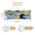 thumbnail image 3 of KLL Different Cats Prattern Long Body Pillowcase,1 PCS Pillow Cover Decorative Pillow Case Hidden Zipper Closure Pillowcase,Pillow NOT Included(20'' x54''), 3 of 7