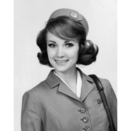 Crew Portrait - Portrait of a female cabin crew smiling Canvas Art - (18 x 24)