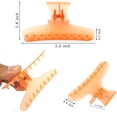 thumbnail image 2 of Hair Clips for Styling Sectioning 12 Pcs Orange Butterfly Hair Claws Clamps Clips Pro Salon Hair Clips for Cutting, Styling, Sectioning, Coloring Hair styling Clips Butterfly Clips Hair Accessories, 2 of 5