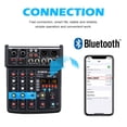 thumbnail image 3 of Interfaz de mezclador de sonido para DJ BOMGE de 4 canales con MP3 USB Bluetooth, 3 of 9