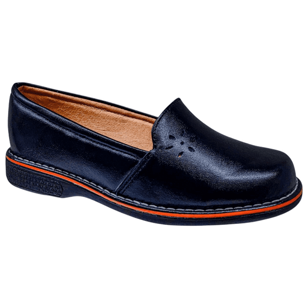 Zapato de Mujer en Piel Borrego para Pie Diabetico Cómodo Mocasin Casual