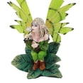 thumbnail image 6 of Ebros Mythical Goddess Green Earth Pixie Dust Fairy Blowing Crystal Bubble Statue 6"Tall Whimsical Tribal Gaia Faerie Fantasy Sculpture, 6 of 6