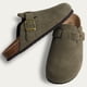 thumbnail image 2 of Comwarm-Zapatillas de ante para mujer, zuecos Boston, plantilla de corcho, sandalias con soporte de arco, toboganes de playa al aire libre, zapatos para el hogar, 2 of 4