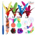 thumbnail image 2 of Juguetes Divertidos Para Gatos, Juguetes De Plumas Para Gatos, Juguetes Interactivos Para Gatos, Juguetes Para Hacer Ejercicio 14 Uds. Methold PT001273-00, 2 of 7