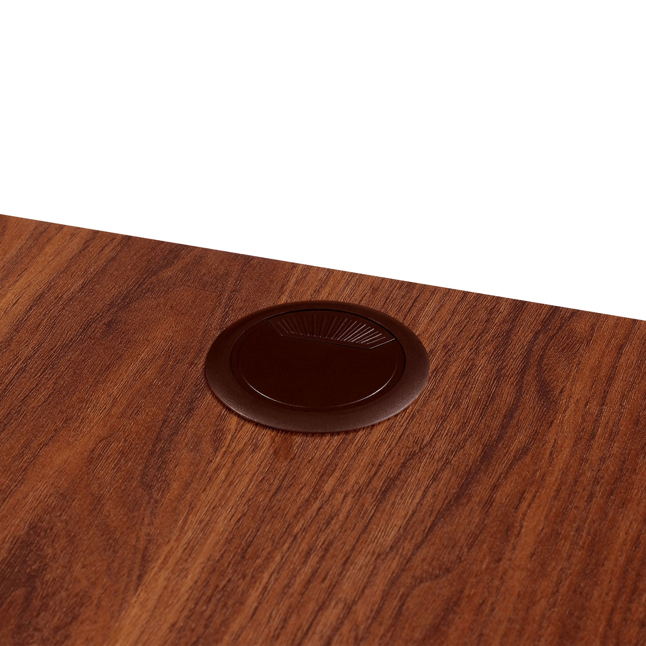 Better Homes & Gardens Juliet Curved Desk with Storage, Walnut Finish
