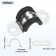 thumbnail image 3 of Uxcell 30 Paquete de Abrazaderas de Cable 0.39" Acero Inoxidable 304 Goma Forma U para Tubo, 3 of 7