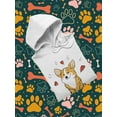 thumbnail image 3 of Lovely Corgi Doodle Hoodie Men -Image by Shutterstock, Male XX-Large, 3 of 4