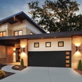 thumbnail image 2 of HORKEY L&aacute;mpara de Pared LED Exterior 12W Puerta Apliques Pared Moderna blanco c&aacute;lido 3000K, IP66 Impermeable, Negro Aluminio, Paquetes de 2, 2 of 8