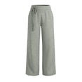 thumbnail image 3 of Posijego Women's Jogger Pants High Waisted Straight Leg Lightweight Solid Color Workout Pants Running Pants with Pockets, 3 of 7