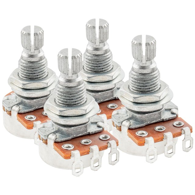Potenciómetros Musiclily Alpha B500K de 9,5 mm, juego de 4 ejes divididos