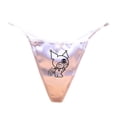 thumbnail image 3 of Ropa interior de pareja de anime Hello Kitty, linda tanga sexy sin costuras con lazo de perlas, pantalones de entrepierna de algodón puro de cintura baja para mujer, accesorios, 3 of 5