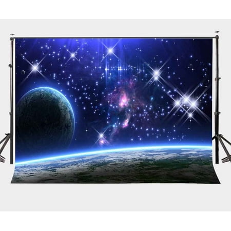 Image of ZHANZZK 7x5ft Starry Universe Backdrop Fantasy Plannet Space Photography Background for Children Photo Video Shooting Props
