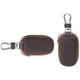 thumbnail image 3 of Funda de cuero genuino para llave de coche, funda para llave remota de coche, funda de cuero genuino para hombre, funda para llave de coche con cremallera (marrón), 3 of 5