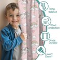 thumbnail image 3 of Unicorn and Star Pink Pattern Insulated Teens Curtains Set Of 2, Bedroom Essentials, Toddler Room Decor 52x84in(132x213cm), 3 of 5