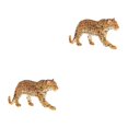 thumbnail image 4 of Guardoinrt Interactive Simulation Animal Figures Model for Kids Educational Toys Leopard 2Set, 4 of 6