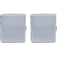 thumbnail image 2 of Set of 2 Metal-Plated 100s Cigarette Case & Stash Box (Silver Reflective), 2 of 5