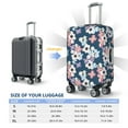 thumbnail image 6 of Kdxio Flowers Pattern Luggage Cover for Travel,Elastic and Durable,Fits 18-32 Inch,-No luggage included, 6 of 8