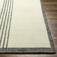 thumbnail image 4 of Livabliss Wool Rugs for Living Room, 5x7 Brook Modern Black Area Rug, Bedroom Dining Room Home Decor Handmade Carpet (5' x 7'6"), 4 of 7
