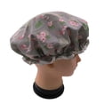 thumbnail image 3 of 1 Pcs Bonnet de Douche Imperméable, Bonnet de Bain Réutilisable Élastique Imprimé de Protection pour les Cheveux (Flamant Rose Gris), 3 of 7