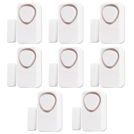 NineLeaf Window Alarm Sensors,Sliding Door Alarms when Opened,Refrigerator Alarm,Door and Window Alarm,110dB Loud Alarm,Easy Installation,4 Alarm Modes,Suitable for Home, Office, Shop, Fridge, 8PK